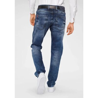 CIPO & BAXX Roter Punkt Blau Gebrauchte Denim-Herren - Jeans CIPO & BAXX Roter Punkt Blau Gebrauchte Denim-Herren - Jeans