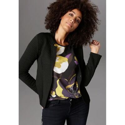 ANISTON SELECTED Schwarzer Jerseyblazer - Blazer ANISTON SELECTED Schwarzer Jerseyblazer - Blazer