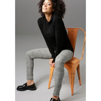 ANISTON CASUAL Leggings - Karo-Dessin, Jersey, Elastischer Bund ANISTON CASUAL Leggings - Karo-Dessin, Jersey, Elastischer Bund