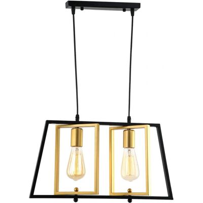 HOMEMANIA Lampe Suspendue Novea - Style Industriel Moderne HOMEMANIA Lampe Suspendue Novea - Style Industriel Moderne