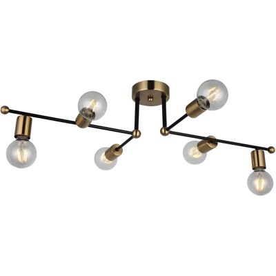 Lampada a Soffitto Rena Oro/Nero - Lampada da Soffitto Lampada a Soffitto Rena Oro/Nero - Lampada da Soffitto