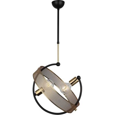 HOMEMANIA - Nela - Oro - 97 cm - Lampada a sospensione HOMEMANIA - Nela - Oro - 97 cm - Lampada a sospensione
