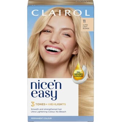 Clairol Nice'n Easy Oil-Infused 3-Tone Hair Color - Ultra Light Blonde Clairol Nice'n Easy Oil-Infused 3-Tone Hair Color - Ultra Light Blonde