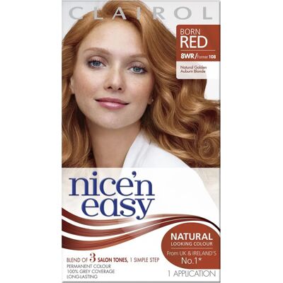 Clairol Nice'n Easy Golden Auburn Hair Color - Permanent, 177ml Clairol Nice'n Easy Golden Auburn Hair Color - Permanent, 177ml