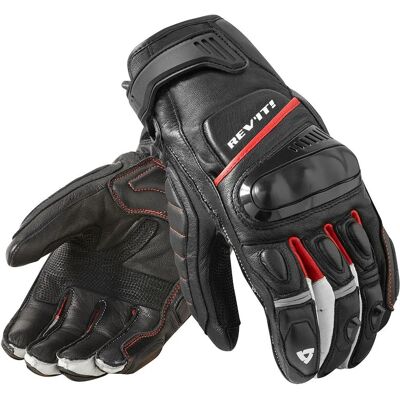 Guanti moto in pelle estivi Rev'it CHICANE Nero Rosso 3XL Guanti moto in pelle estivi Rev'it CHICANE Nero Rosso 3XL