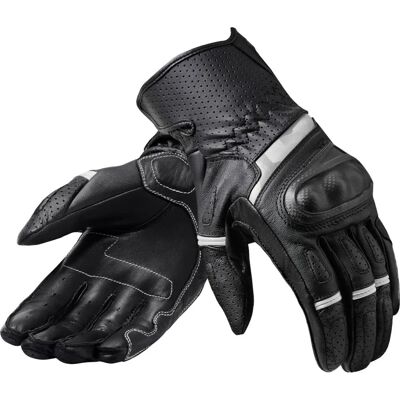 Guantes de motocicleta Revit Chevron 3 - Negro Blanco - Unisex - Protección contra impactos Guantes de motocicleta Revit Chevron 3 - Negro Blanco - Unisex - Protección contra impactos