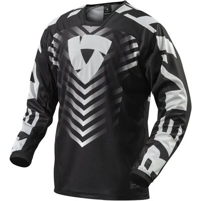 Revit Rough Motocross Jersey - Schwarz Weiß - L - Motocross Jersey Revit Rough Motocross Jersey - Schwarz Weiß - L - Motocross Jersey