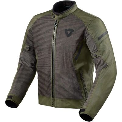 Revit Torque 2 H2O Giacca tessile moto - Nero e verde scuro S Revit Torque 2 H2O Giacca tessile moto - Nero e verde scuro S