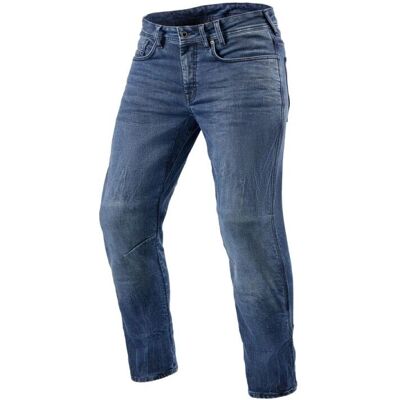 Jeans Moto Revit Detroit 2 TF - Denim con Protezioni e Riflettente Jeans Moto Revit Detroit 2 TF - Denim con Protezioni e Riflettente