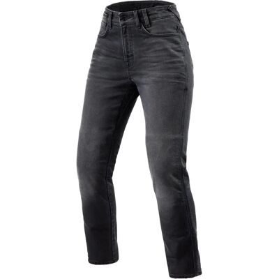 Jeans da moto Revit Victoria 2 SF - Vita alta, Nero, Grigio Jeans da moto Revit Victoria 2 SF - Vita alta, Nero, Grigio