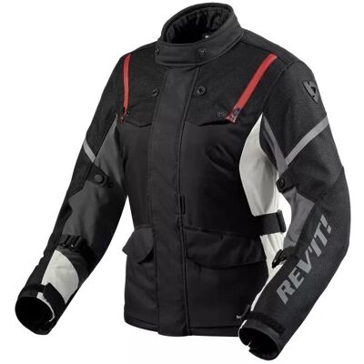 Revit Horizon 3 H2O Giacca tessuto moto donna - Nero Rosso Revit Horizon 3 H2O Giacca tessuto moto donna - Nero Rosso