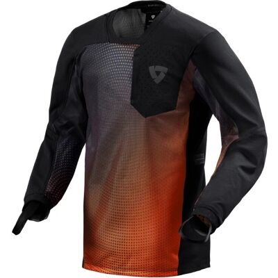 Revit Trailblazer Camiseta de Motocross Negra Roja - Camiseta de Motocross Revit Trailblazer Camiseta de Motocross Negra Roja - Camiseta de Motocross