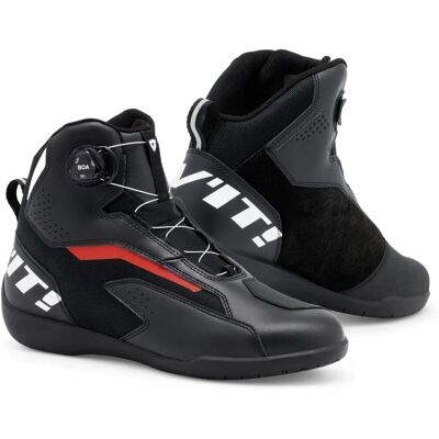 Zapatos de motocicleta Revit Jetspeed Pro - Negro, Blanco, Rojo Zapatos de motocicleta Revit Jetspeed Pro - Negro, Blanco, Rojo