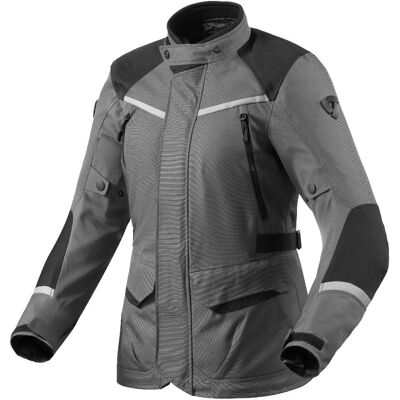 Revit Voltiac 3 H2O Chaqueta textil de motocicleta para damas - Negro Gris Revit Voltiac 3 H2O Chaqueta textil de motocicleta para damas - Negro Gris