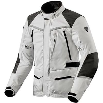 Revit Voltiac 3 H2O Chaqueta de motocicleta - Plata y negro - XXL Revit Voltiac 3 H2O Chaqueta de motocicleta - Plata y negro - XXL