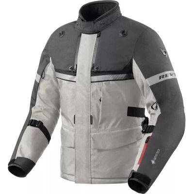 Revit Poseidon 3 GTX Chaqueta de Textil para Motocicleta - Negro Gris Plata - L Revit Poseidon 3 GTX Chaqueta de Textil para Motocicleta - Negro Gris Plata - L