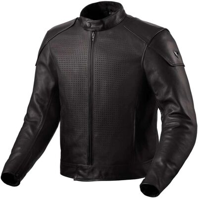 Blouson en Cuir Revit Morgan - Protections CE Niveau 1 - Publicité Blouson en Cuir Revit Morgan - Protections CE Niveau 1 - Publicité