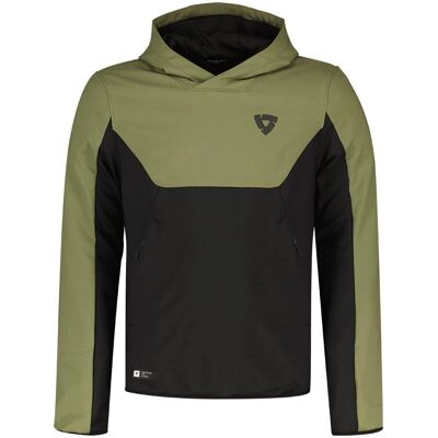 Rev'it Andon Motorrad Hoodie - Schwarz Grün - XL Rev'it Andon Motorrad Hoodie - Schwarz Grün - XL