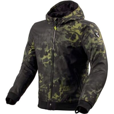 Giacca moto Revit Saros WB Verde scuro e nero - Stile urbano Giacca moto Revit Saros WB Verde scuro e nero - Stile urbano