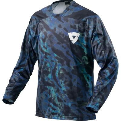 REV'IT! Emulsion Blau-Schwarz Motocross-Trikot REV'IT! Emulsion Blau-Schwarz Motocross-Trikot