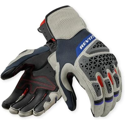 Guanti Revit Argento Rosso - Guanti da moto Guanti Revit Argento Rosso - Guanti da moto
