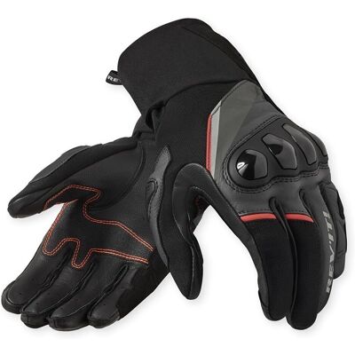 Guantes de moto Revit Combustion - Cuero y textil, negro-gris M Guantes de moto Revit Combustion - Cuero y textil, negro-gris M