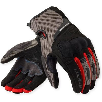 Guanti Moto Revit Cavern Grigio Rosso - Guanti da moto Guanti Moto Revit Cavern Grigio Rosso - Guanti da moto