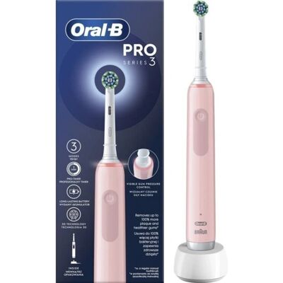 Braun Oral-B Pro3 Pink Elektrische Zahnbürste - Elektrische Zahnbürste Braun Oral-B Pro3 Pink Elektrische Zahnbürste - Elektrische Zahnbürste