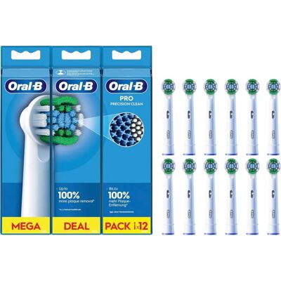 Tête de brosse électrique Oral-B Pro Precision Clean - Nettoyage en profondeur - Publicité Tête de brosse électrique Oral-B Pro Precision Clean - Nettoyage en profondeur - Publicité