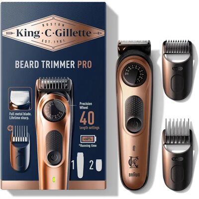 Tagliabarba Elettrico King C. Gillette Pro - 40 Lunghezze - Lavabile Tagliabarba Elettrico King C. Gillette Pro - 40 Lunghezze - Lavabile