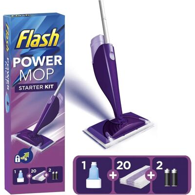 Flash - Powermop - Starter Kit - Floor Cleaner - Mop System Flash - Powermop - Starter Kit - Floor Cleaner - Mop System