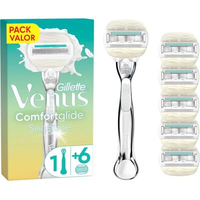 Gillette Venus Pro Comfortglide Sensitive Rasierer - Grün/Weiß Gillette Venus Pro Comfortglide Sensitive Rasierer - Grün/Weiß