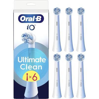 Oral B iO Ultimate Clean Reservhuvuden - Vit - 6 st Oral B iO Ultimate Clean Reservhuvuden - Vit - 6 st