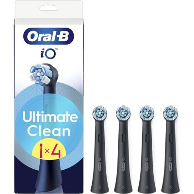 Oral-B iO Ultimate Clean Zwart Navullingen x4 - Elektrische tandenborstel refill Oral-B iO Ultimate Clean Zwart Navullingen x4 - Elektrische tandenborstel refill