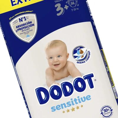 Dodot Größe 3 Windeln - Weiche Materialien, Max. Saugkraft - 56 St Dodot Größe 3 Windeln - Weiche Materialien, Max. Saugkraft - 56 St
