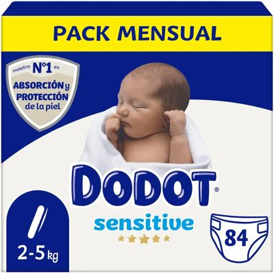 Dodot Sensitive Neugeborenenwindeln - 84 Stück Dodot Sensitive Neugeborenenwindeln - 84 Stück