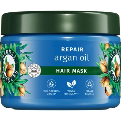 Máscara de cabelo com óleo de argan Herbal Essences - Reparadora e nutritiva Máscara de cabelo com óleo de argan Herbal Essences - Reparadora e nutritiva