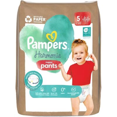 Pampers Harmonie Rozmiar 5 Pieluchy - Bez wycieków, Oddychające Pampers Harmonie Rozmiar 5 Pieluchy - Bez wycieków, Oddychające