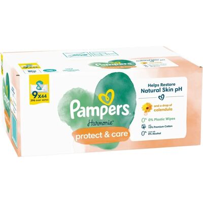 Pampers Protect&Care Baby Wipes - 396 pcs Pampers Protect&Care Baby Wipes - 396 pcs