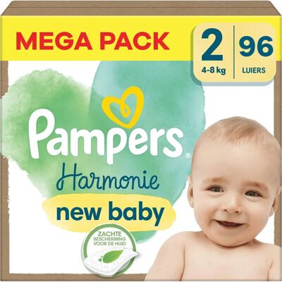 Pampers Harmonie Größe 2 Wegwerfwindeln - 4-8 kg, 96 Stück Pampers Harmonie Größe 2 Wegwerfwindeln - 4-8 kg, 96 Stück