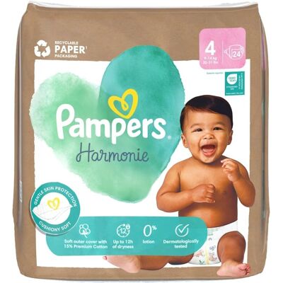 Pampers Harmonie Rozmiar 4 Jednorazowe pieluchy - 24 szt. Pampers Harmonie Rozmiar 4 Jednorazowe pieluchy - 24 szt.