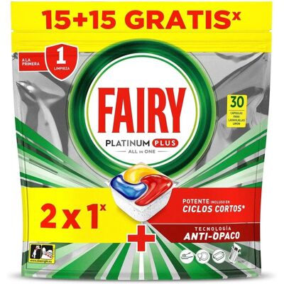 Fairy Platinum Citron 30 Capsules - Liquide vaisselle - Publicité Fairy Platinum Citron 30 Capsules - Liquide vaisselle - Publicité