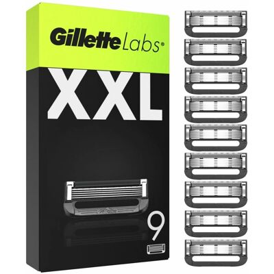 Gillette Labs Barberblad - Grønn/Svart - 9 stk - Barberblad Gillette Labs Barberblad - Grønn/Svart - 9 stk - Barberblad