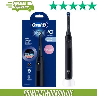 Oral-B iO2 Night Black Electric Toothbrush - Night - Micro-vibrations - Professional clean Oral-B iO2 Night Black Electric Toothbrush - Night - Micro-vibrations - Professional clean