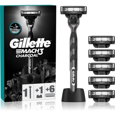 Gillette Mach3 Charcoal - Herrenrasierer mit 6 Klingen Gillette Mach3 Charcoal - Herrenrasierer mit 6 Klingen