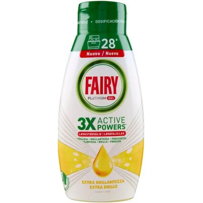 Fairy Fairy Platinum Gel Limone per Lavastoviglie - Detergente per lavastoviglie Fairy Fairy Platinum Gel Limone per Lavastoviglie - Detergente per lavastoviglie