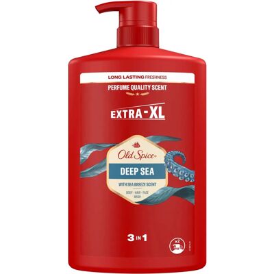 Old Spice Deep Sea Gel Douche et Shampoo - 3-en-1, 1000ml Old Spice Deep Sea Gel Douche et Shampoo - 3-en-1, 1000ml