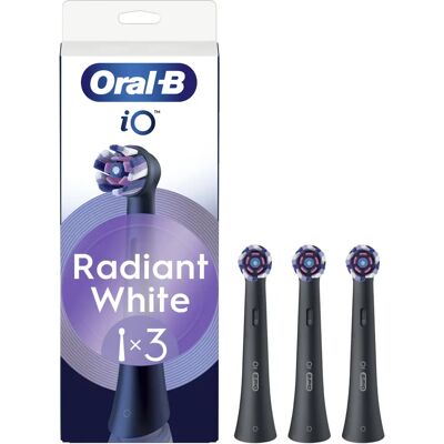 Oral-B iO Series Radiant White Ersatzbürstenköpfe - Schwarz Oral-B iO Series Radiant White Ersatzbürstenköpfe - Schwarz