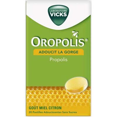 Pastilles Miel Citron Propolis Vicks - Soulagement Gorge - Publicité Pastilles Miel Citron Propolis Vicks - Soulagement Gorge - Publicité