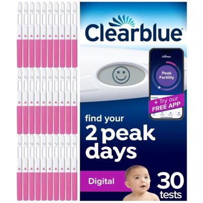 Clearblue - Digital Ovulation Test Kit - 30 tests - ovulation test Clearblue - Digital Ovulation Test Kit - 30 tests - ovulation test